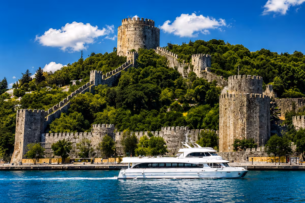 Bebek sahili önünde yemekli tekne rotası