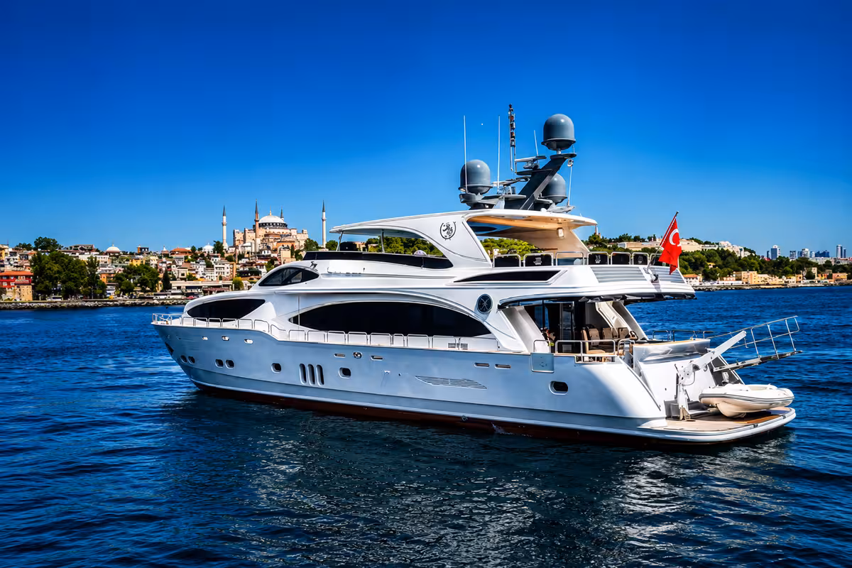 İstanbul Boğazı'nda kurumsal VIP yat organizasyonu, güverte toplantı ve ağırlama